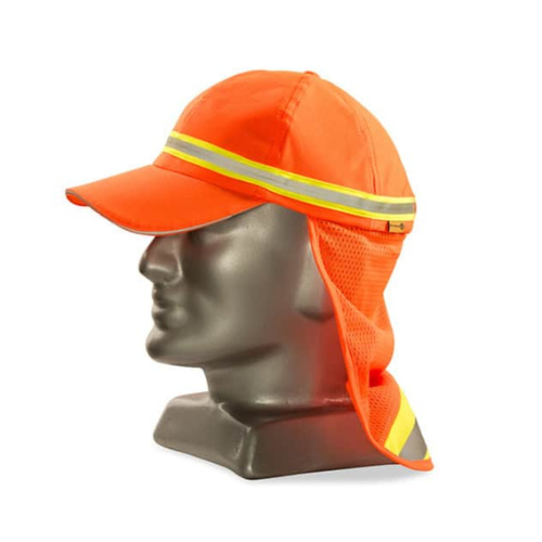 Reflective Baseball Cap With Neck Protector