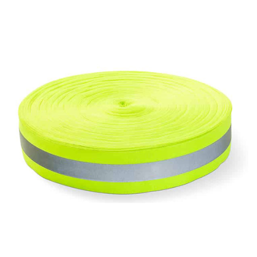 Reflective Tape for Fabric with Silver Strip 100m