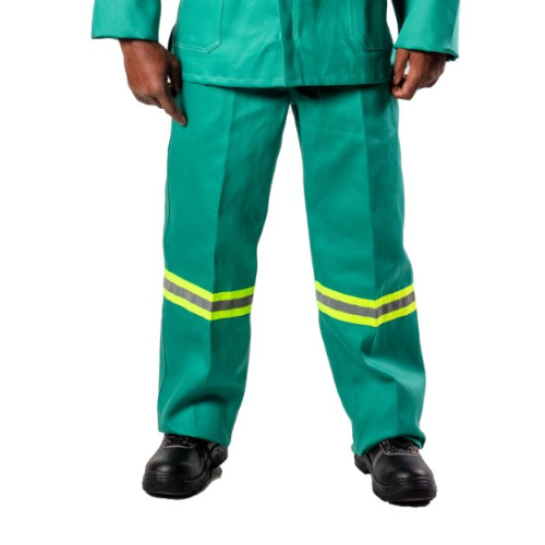 D59 Flame Fern Green with Reflective Tape Trousers