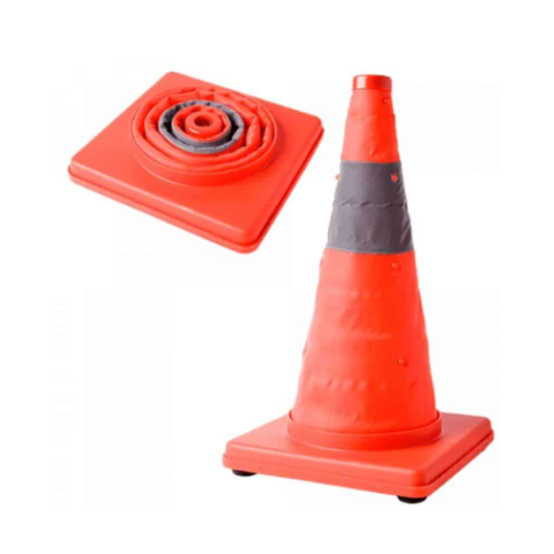 450mm Foldable Traffic Cone – Compact, Durable & High-Visibility Safety Solution