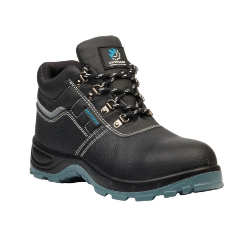 Grittgear Dolomite S1 Genuine Leather Safety Boot – Black