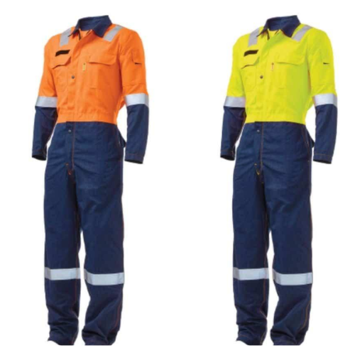 9 CAL MVP HI-VIZ BOILERSUIT TWO-TONE ORANGE&NAVY / YELLOW&NAVY